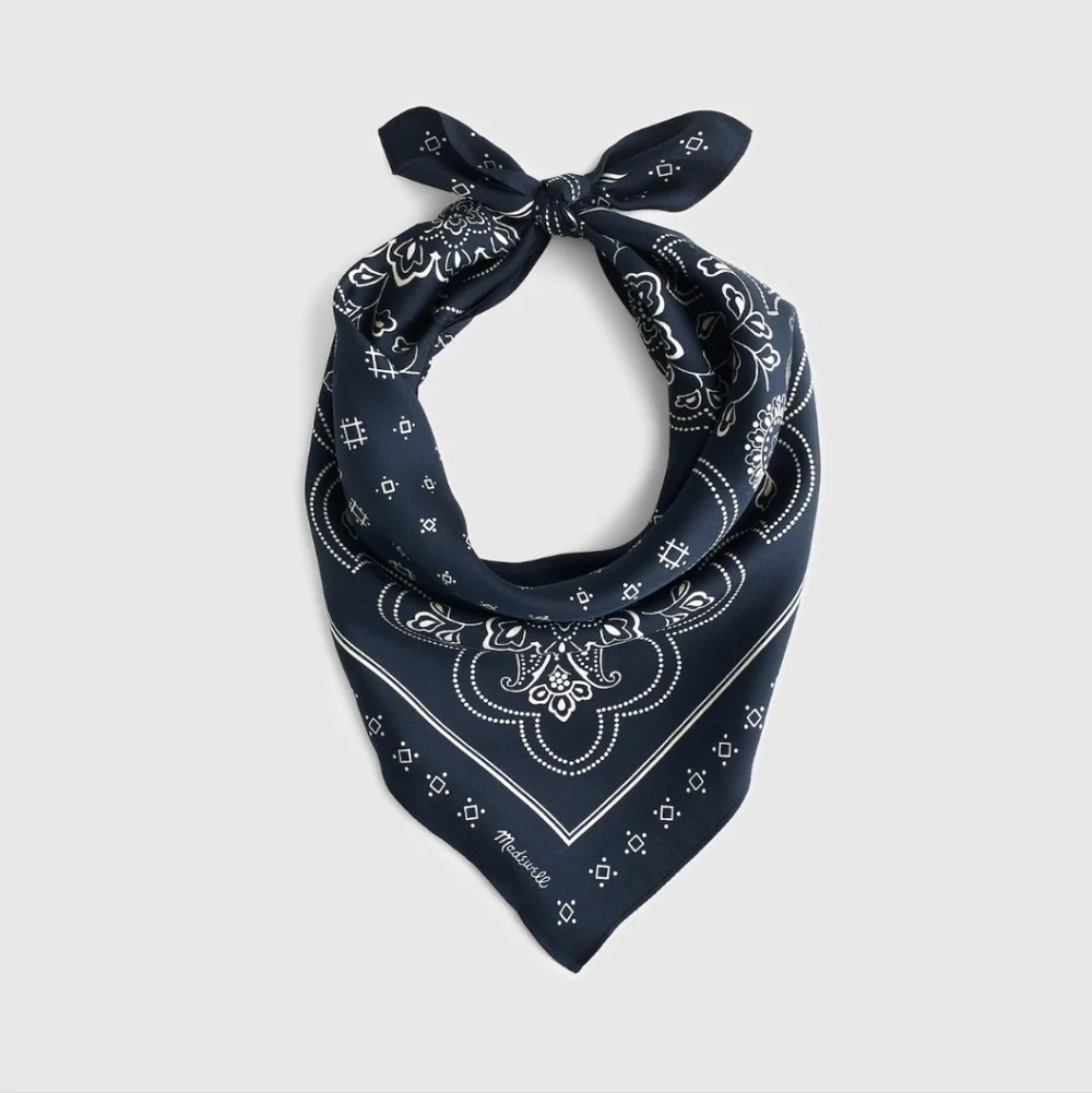 Madewell Medium Silk Bandana - Picture 2 of 5